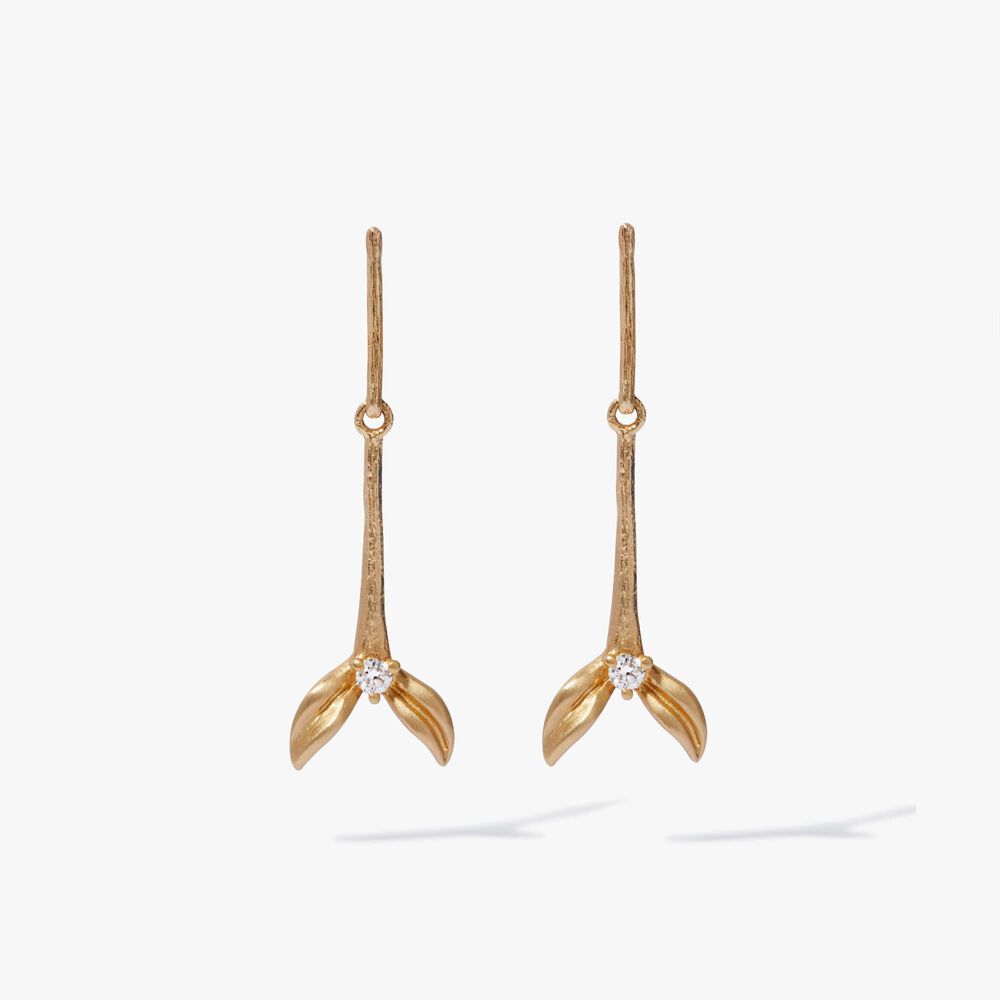 18ct Gold Annoushka Tulip Diamond Earrings | Annoushka jewelley