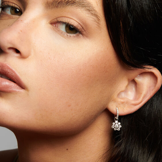 Marguerite 18ct White Gold Diamond Large Earring Drops