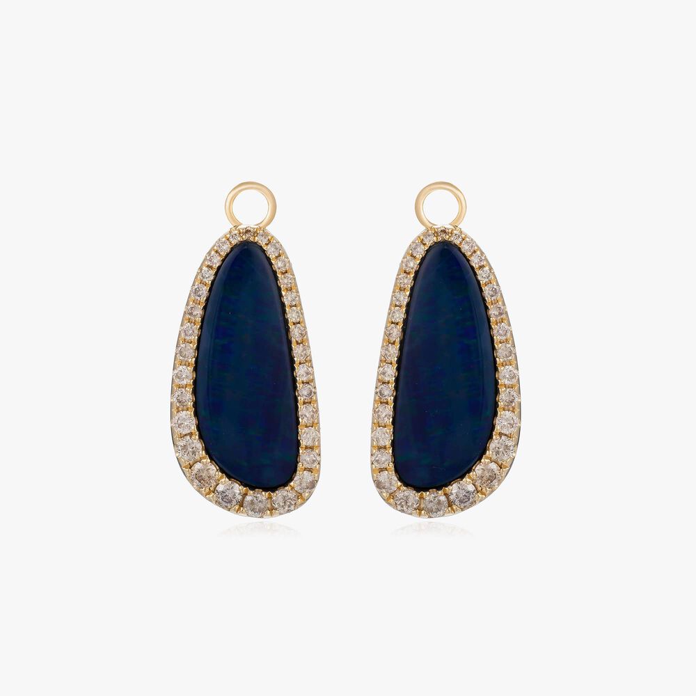 Unique 18ct Gold Opal Earring Drops | Annoushka jewelley