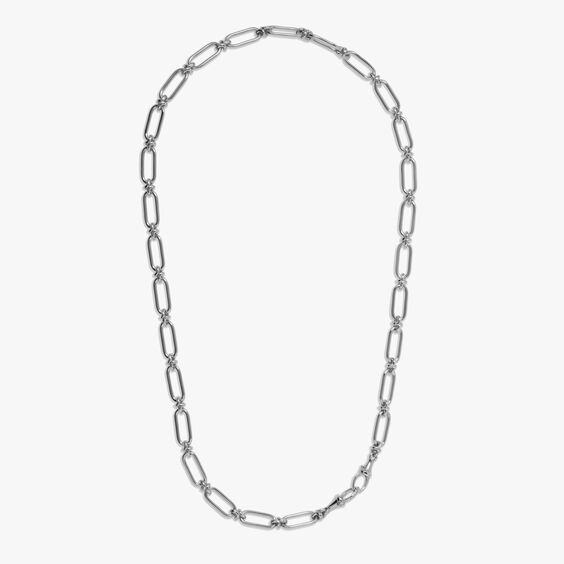 Knuckle 14ct White Bold Chain Necklace