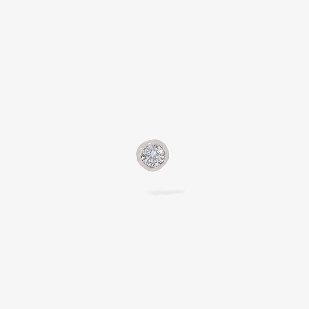 Love Diamonds 14ct White Gold Solitaire Large Stud Earring | Annoushka jewelley