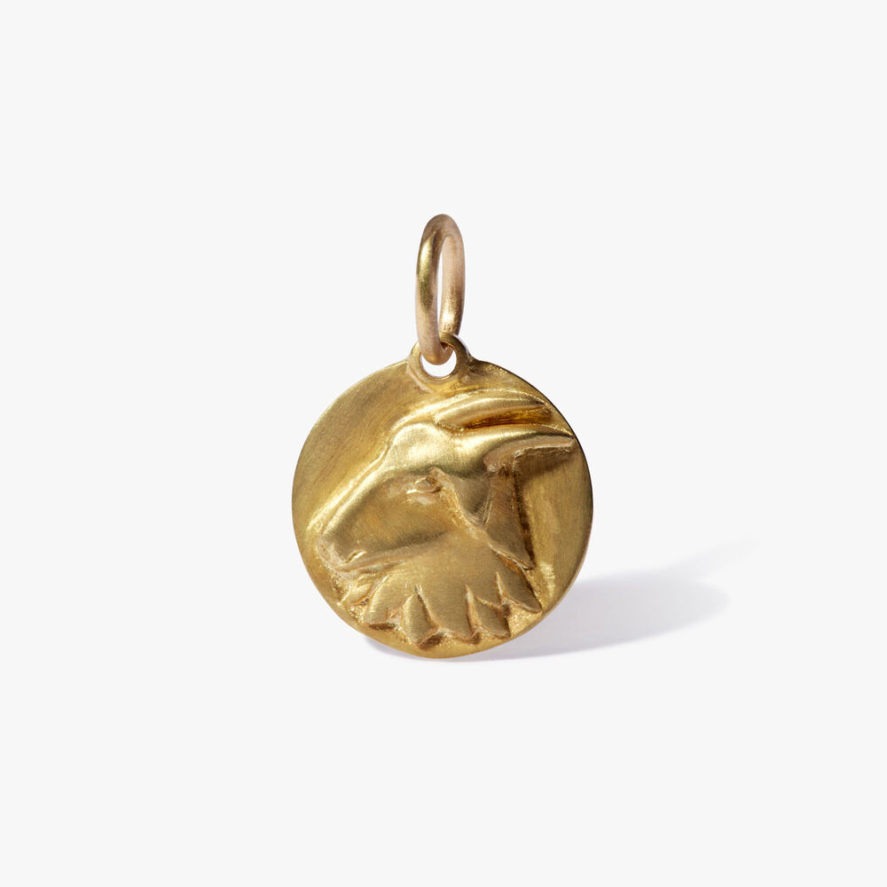 Zodiac 18ct Yellow Gold Capricorn Pendant | Annoushka jewelley