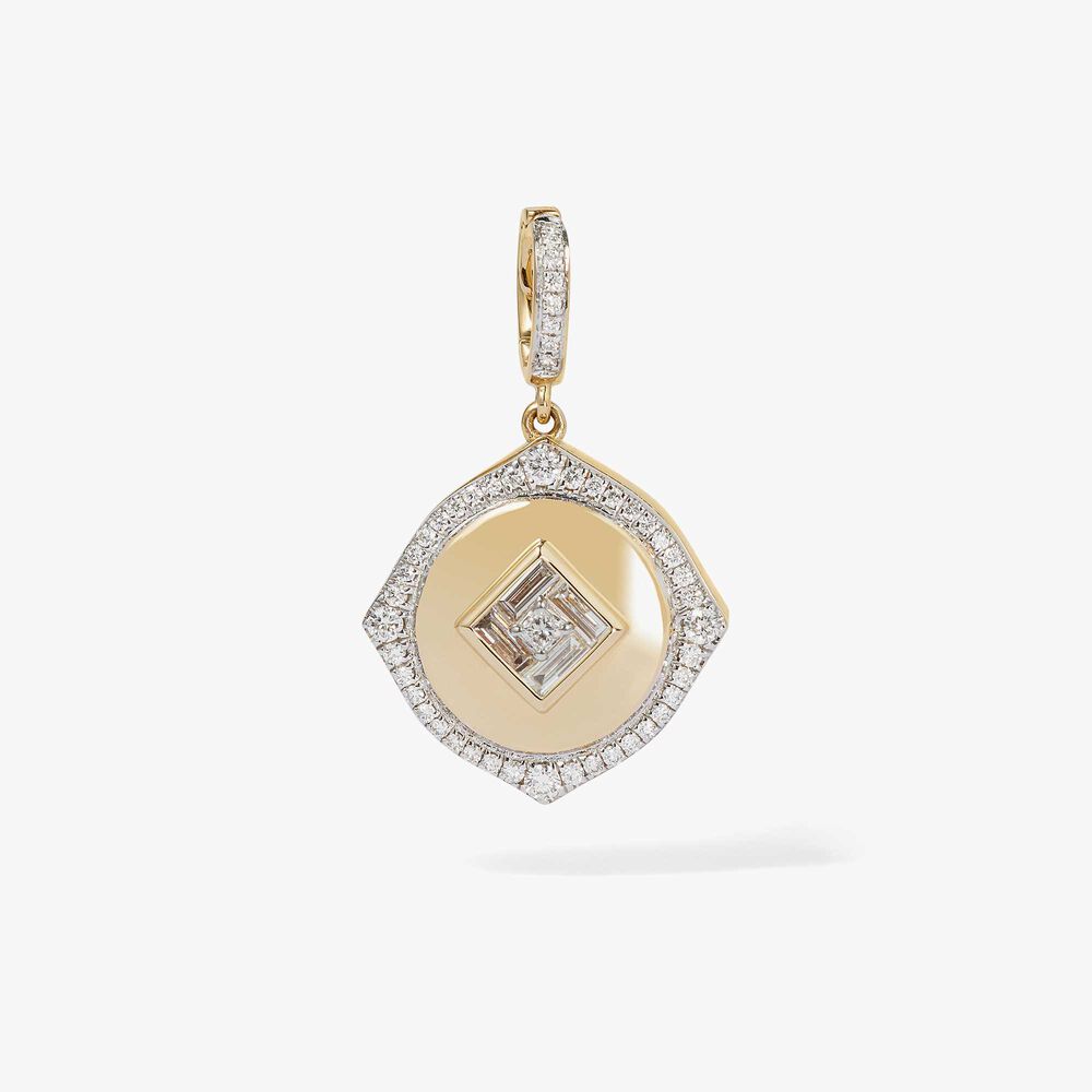 Lovelocket 18ct Gold Diamond April Birthstone Charm | Annoushka jewelley