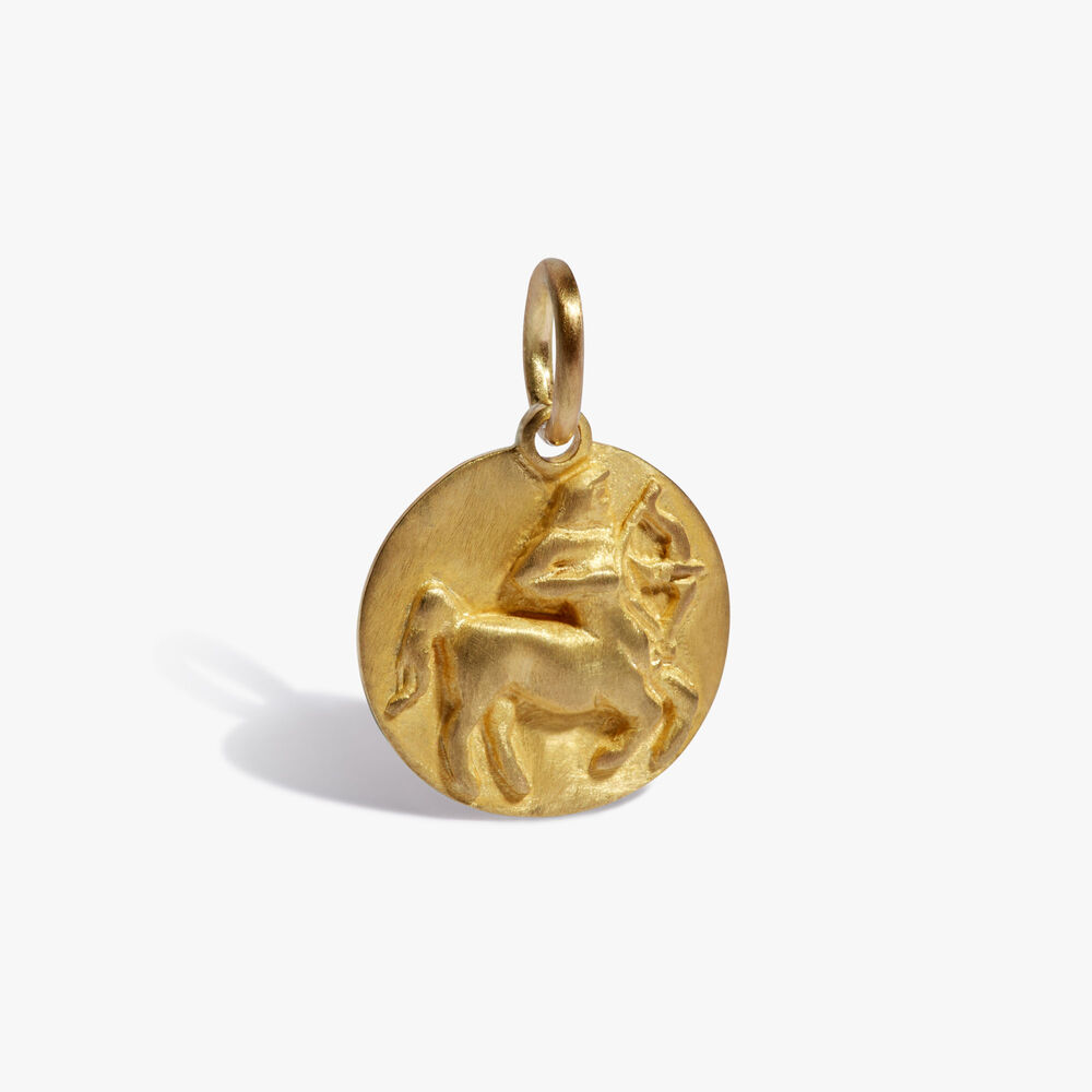 Zodiac 18ct Yellow Gold Sagittarius Pendant | Annoushka jewelley