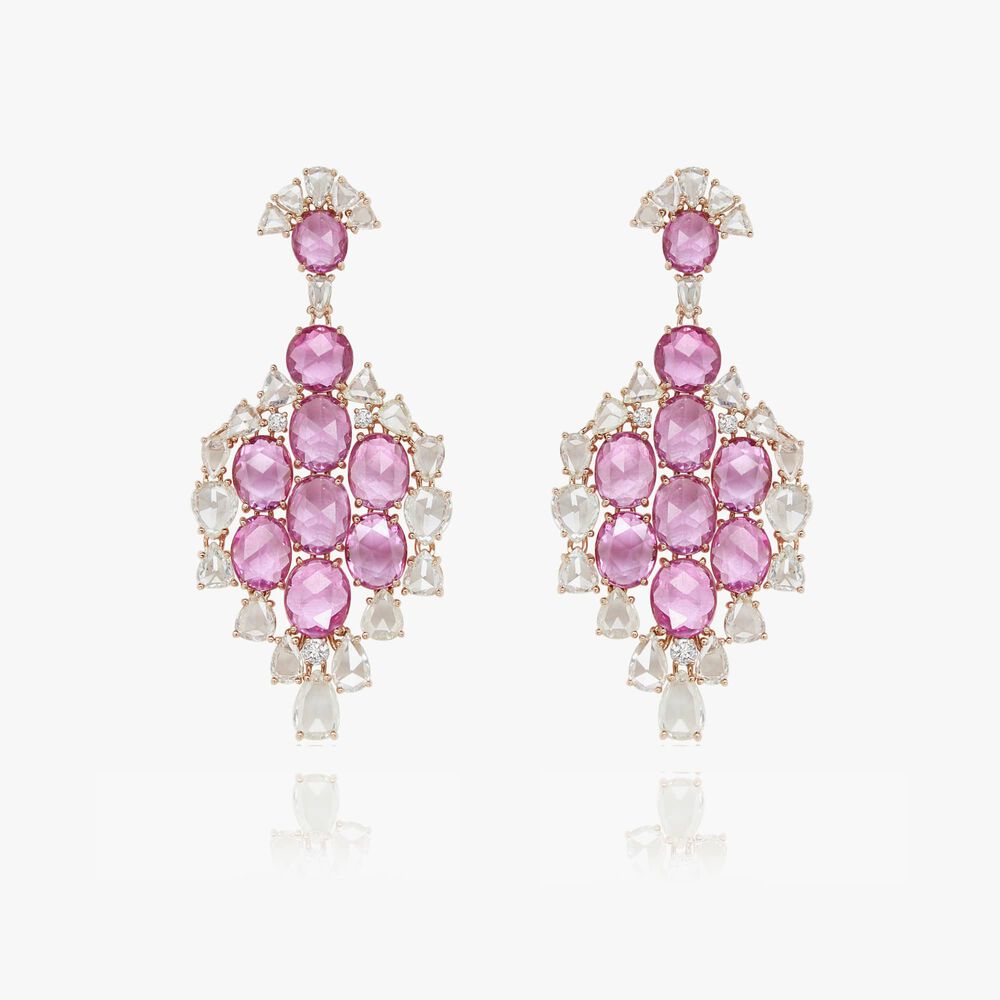 Sutra Pink Sapphire Earrings | Annoushka jewelley