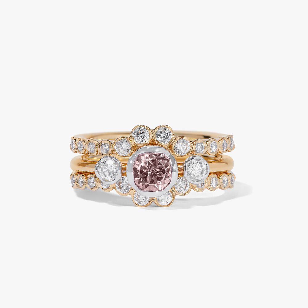 18ct Morganite & Diamond Engagement Jacket Ring | Annoushka jewelley