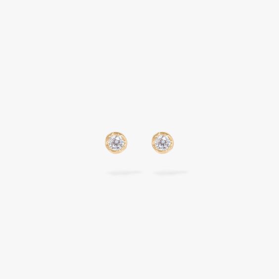 Love Diamonds 14ct Gold Solitaire Small Stud Earring | Annoushka jewelley