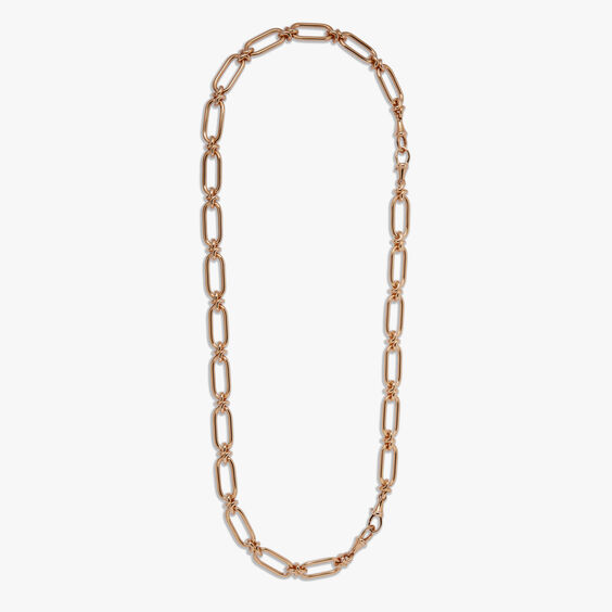 Knuckle 14ct Yellow Gold Heavy Long Chain Necklace