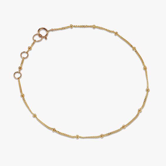 14ct Yellow Gold Saturn Chain Bracelet
