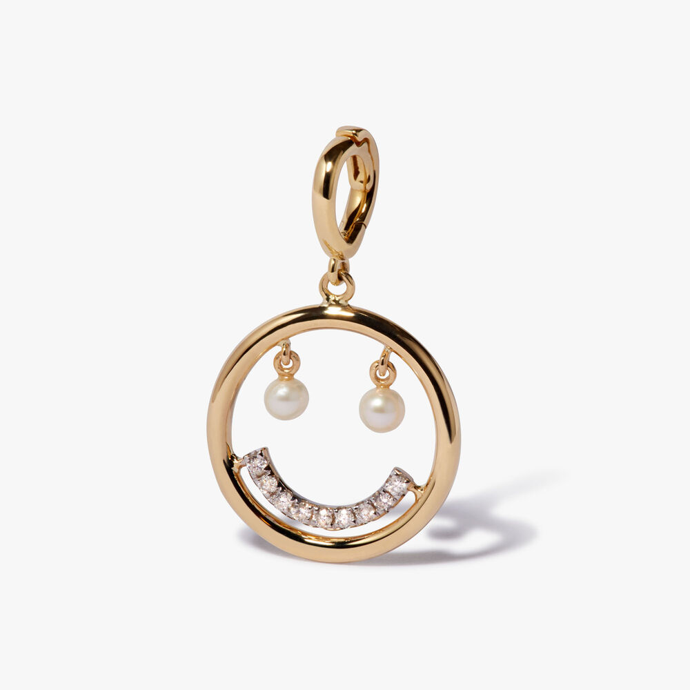 18ct Yellow Gold Happy Charm Pendant | Annoushka jewelley