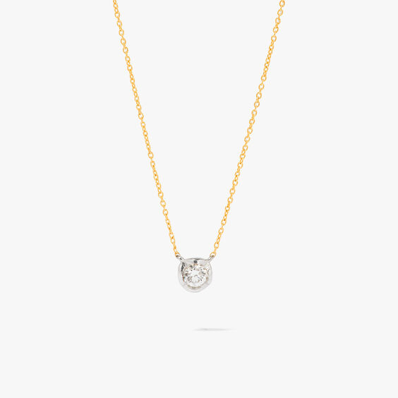 Marguerite 14ct Yellow Gold Diamond Necklace