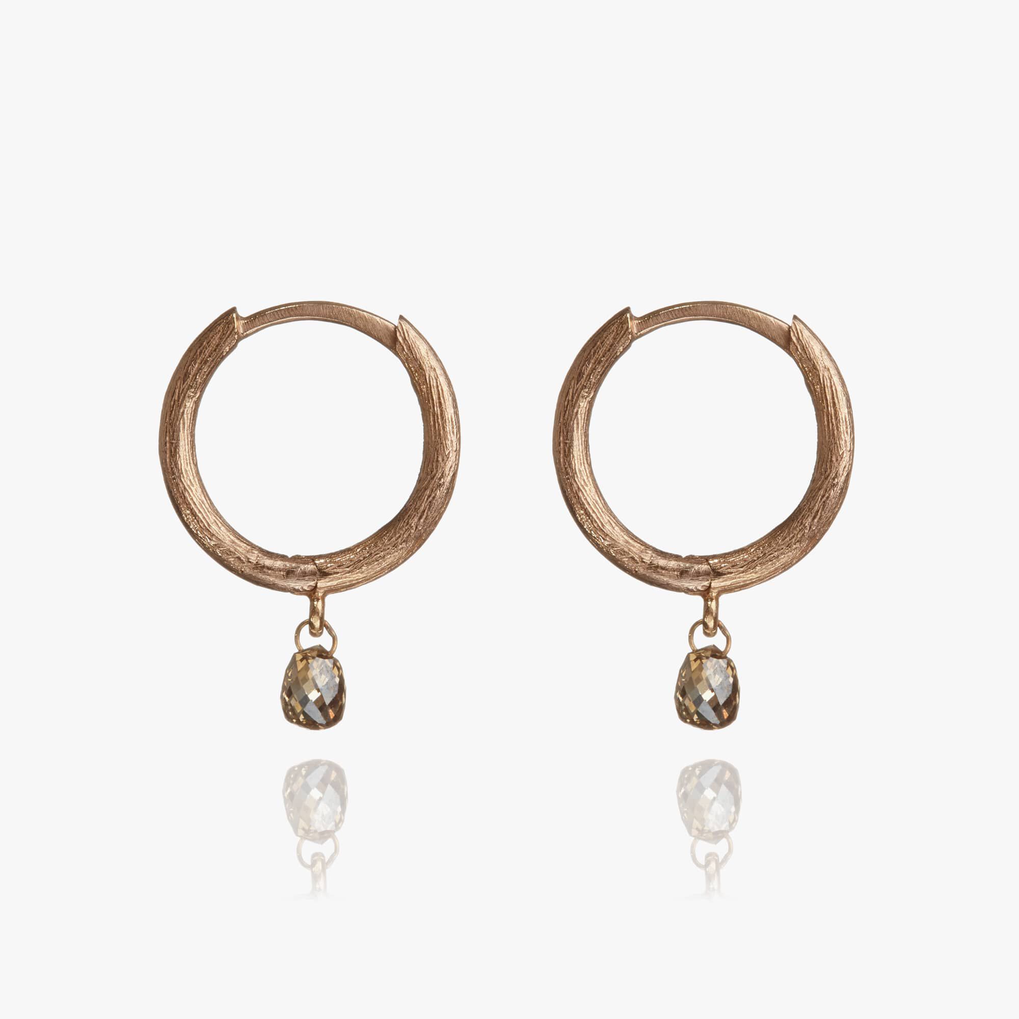 18ct rose gold earrings