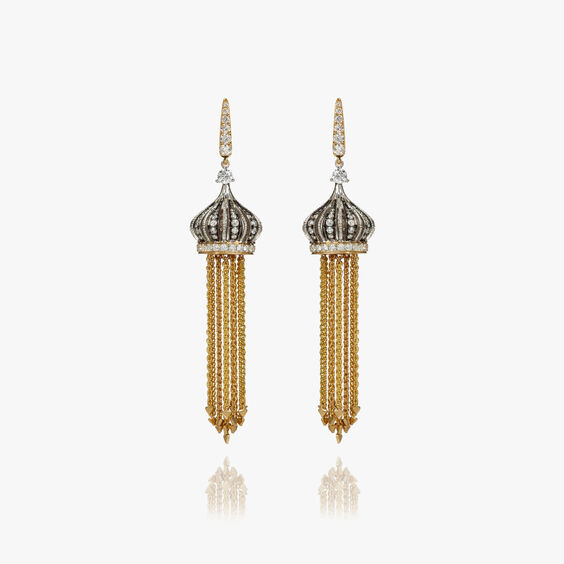 Touch Wood 18ct Gold Tassel Earrings