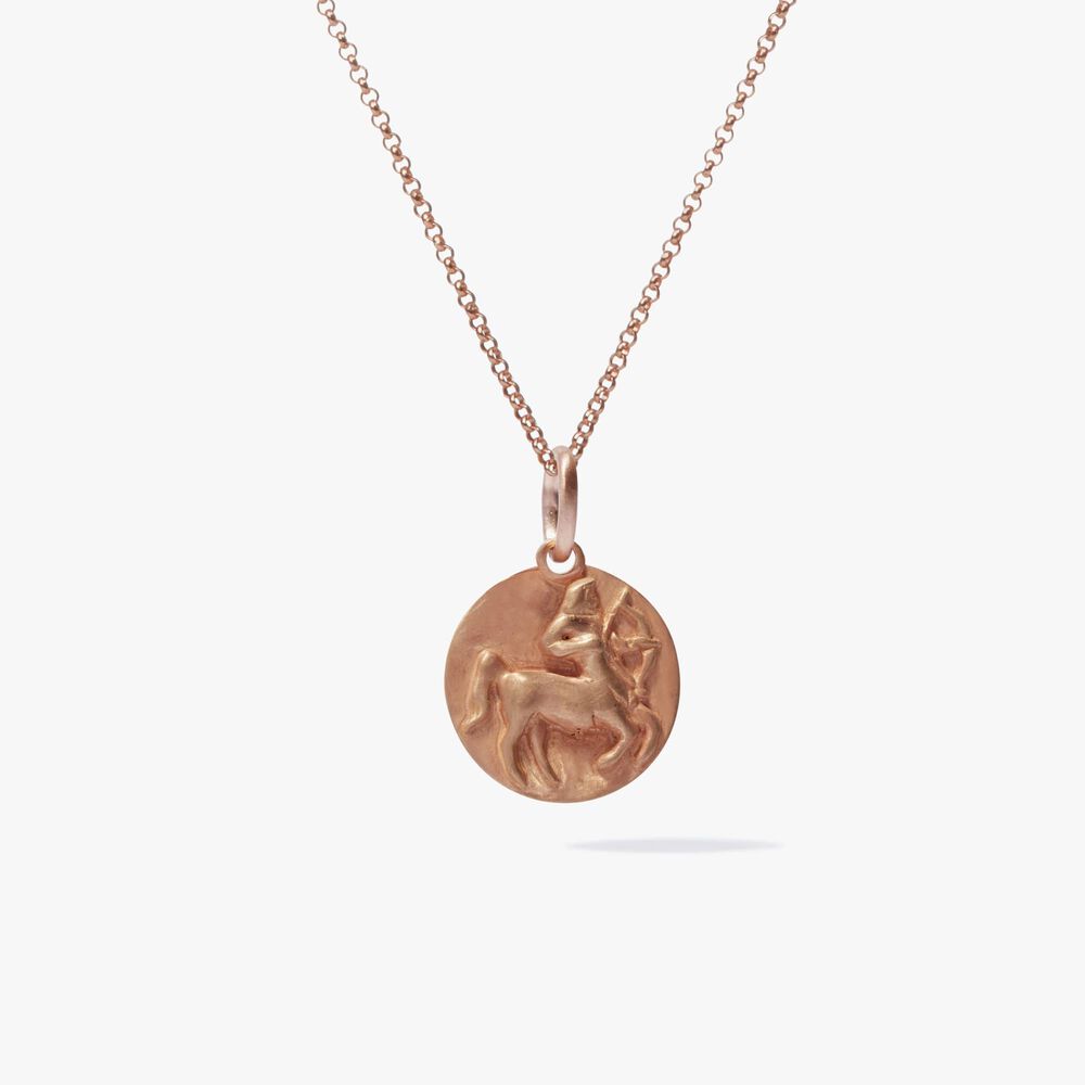 Mythology 18ct Rose Gold Sagittarius Necklace | Annoushka jewelley