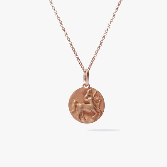 Mythology 18ct Rose Gold Sagittarius Necklace