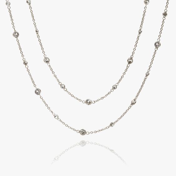 Nectar 18ct White Gold Sapphire Necklace | Annoushka jewelley