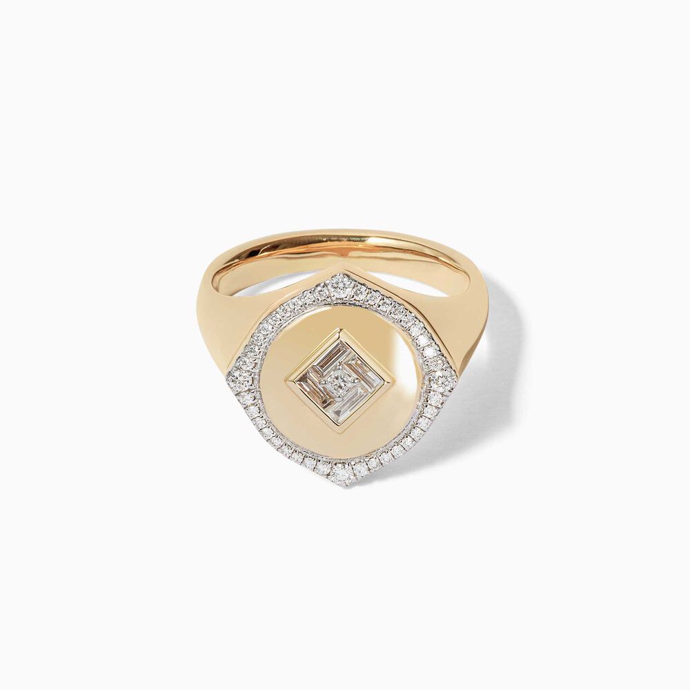 Lovelocket 18ct Gold Diamond April Birthstone Ring | Annoushka jewelley