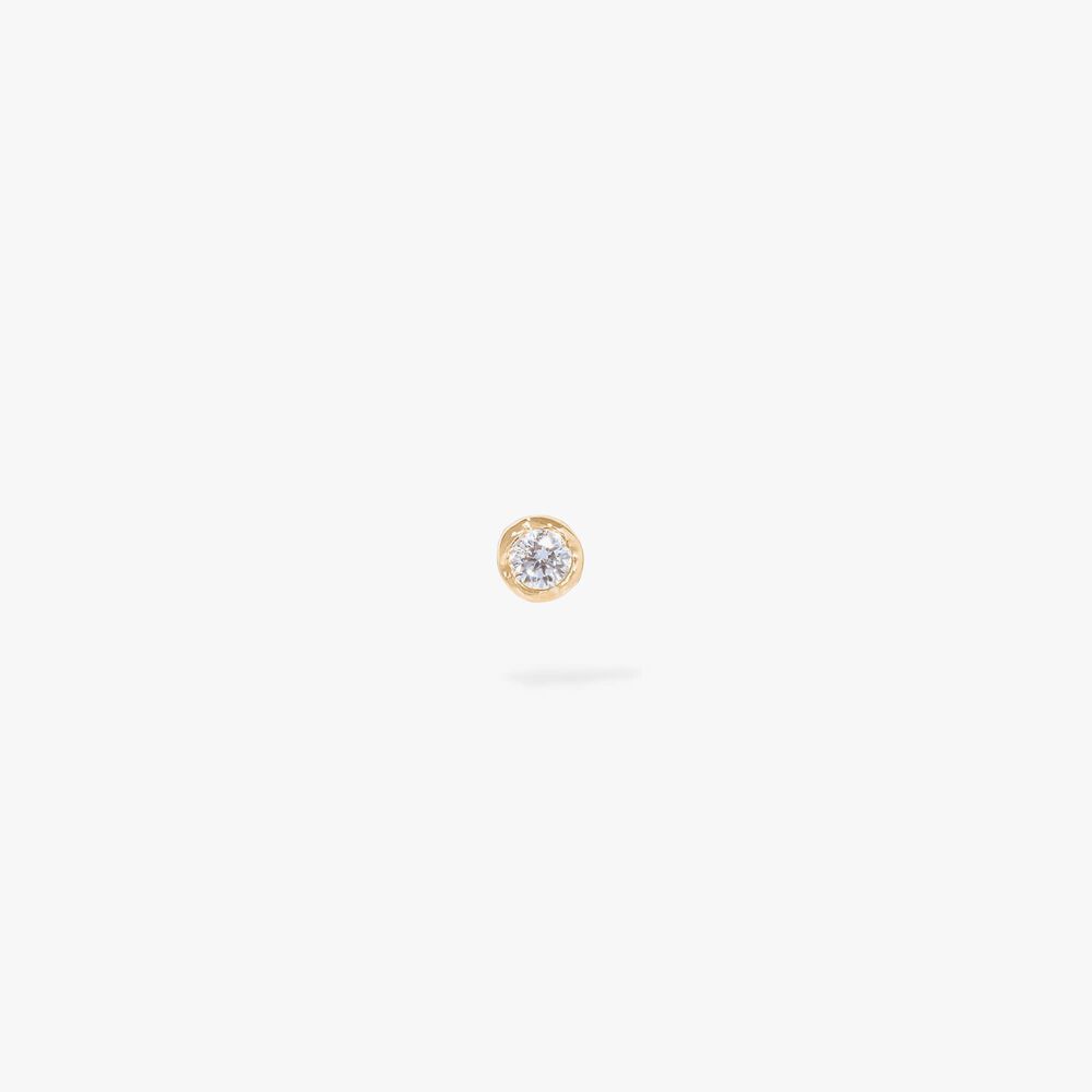 Love Diamonds 14ct Gold Solitaire Small Stud Earring | Annoushka jewelley