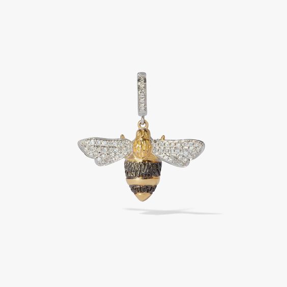 Mythology 18ct Yellow Gold Diamond Bee Charm Pendant