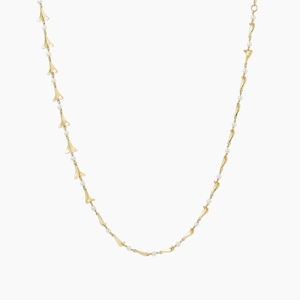 18ct Gold Pearl Diamond Lovebirds Choker | Annoushka jewelley
