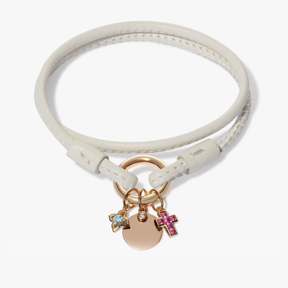 Tokens Aquamarine & Pink Sapphire Bracelet | Annoushka jewelley