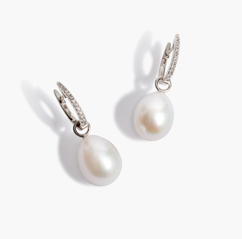 18ct White Gold Annoushka Favourites Pearl Earrings | Annoushka jewelley