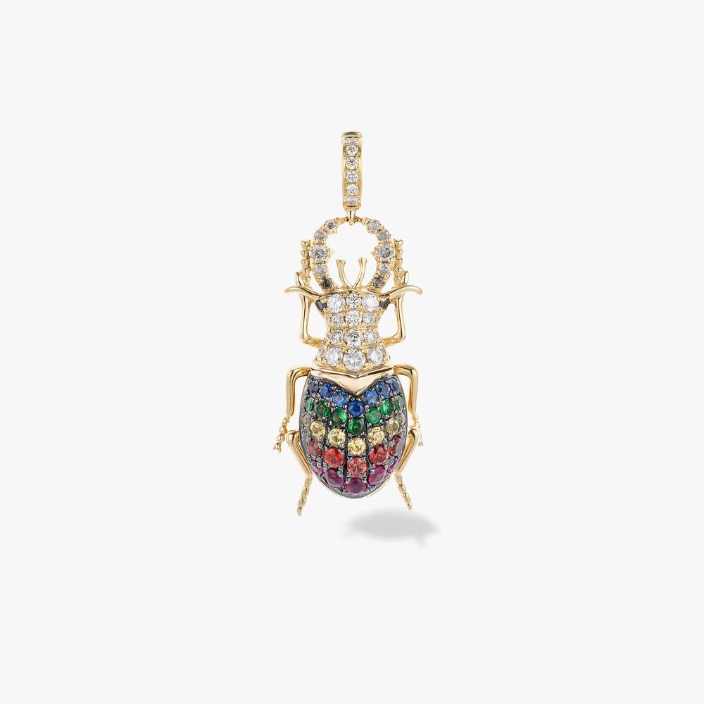 Mythology 18ct Gold Rainbow Beetle Charm | Annoushka jewelley
