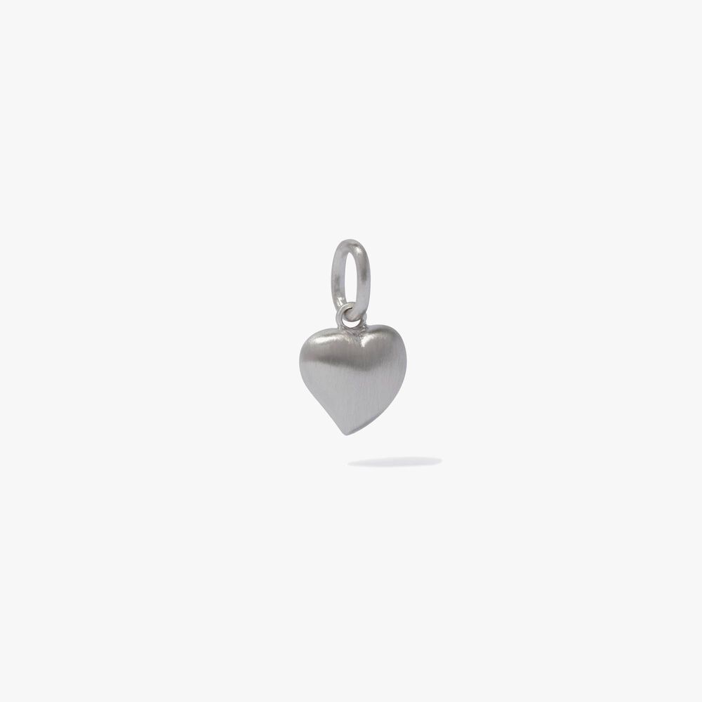 18ct White Gold Small Heart Charm | Annoushka jewelley