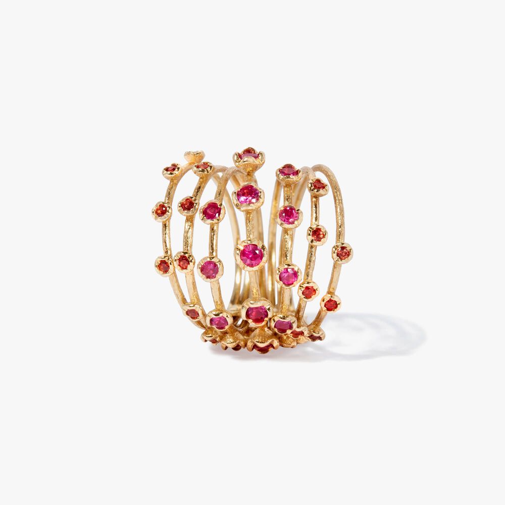 Hidden Reef 18ct Gold Sapphire Ring | Annoushka jewelley