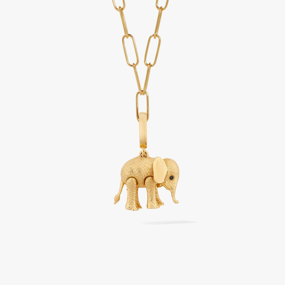 Mythology 18ct Gold Baby African Elephant Charm | Annoushka jewelley