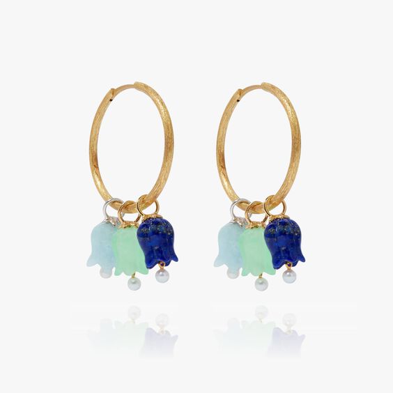 18ct Gold Mixed Tulip Earrings | Annoushka jewelley