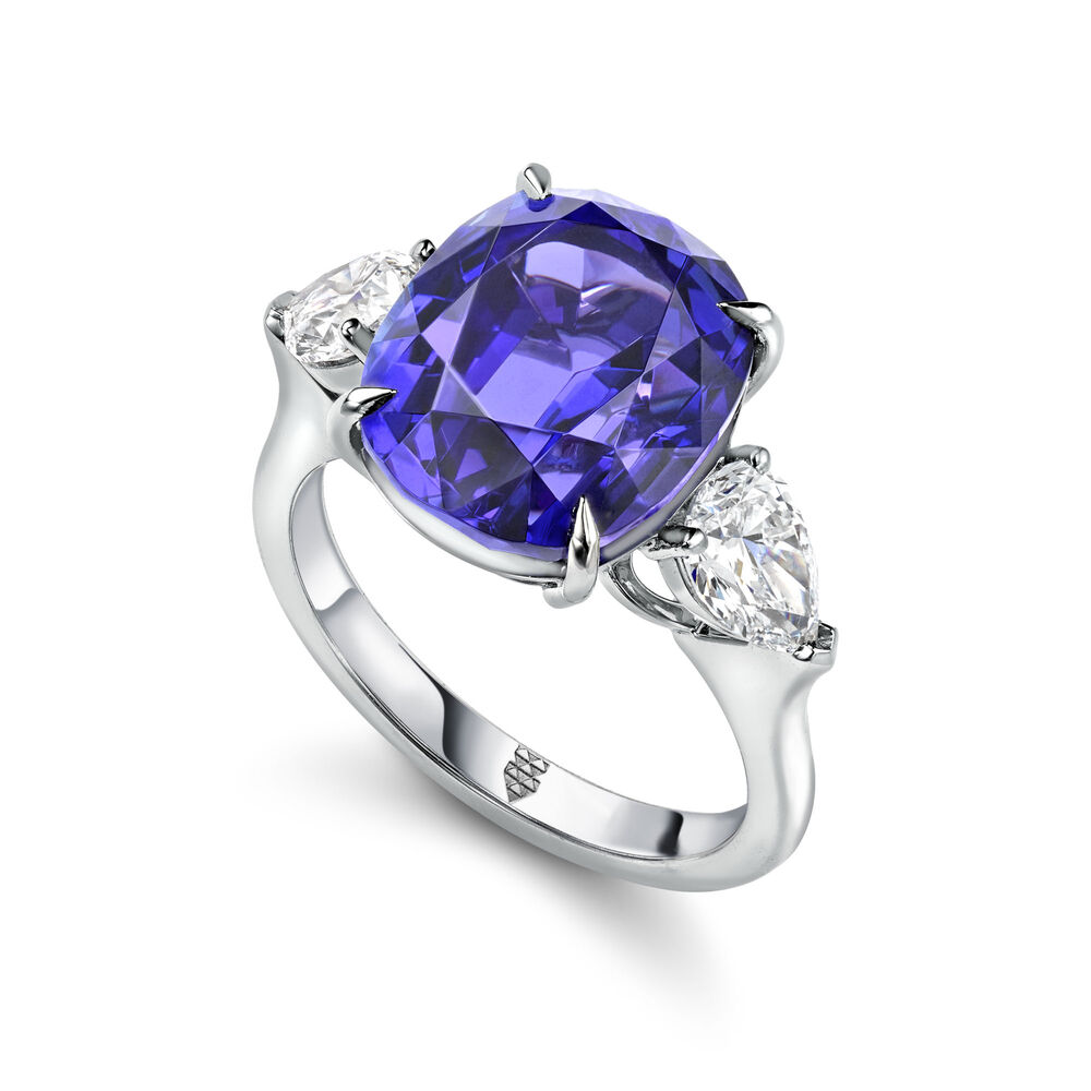 Atelier Spitaleri Saturn Platinum Tanzanite & Diamond Ring | Annoushka jewelley