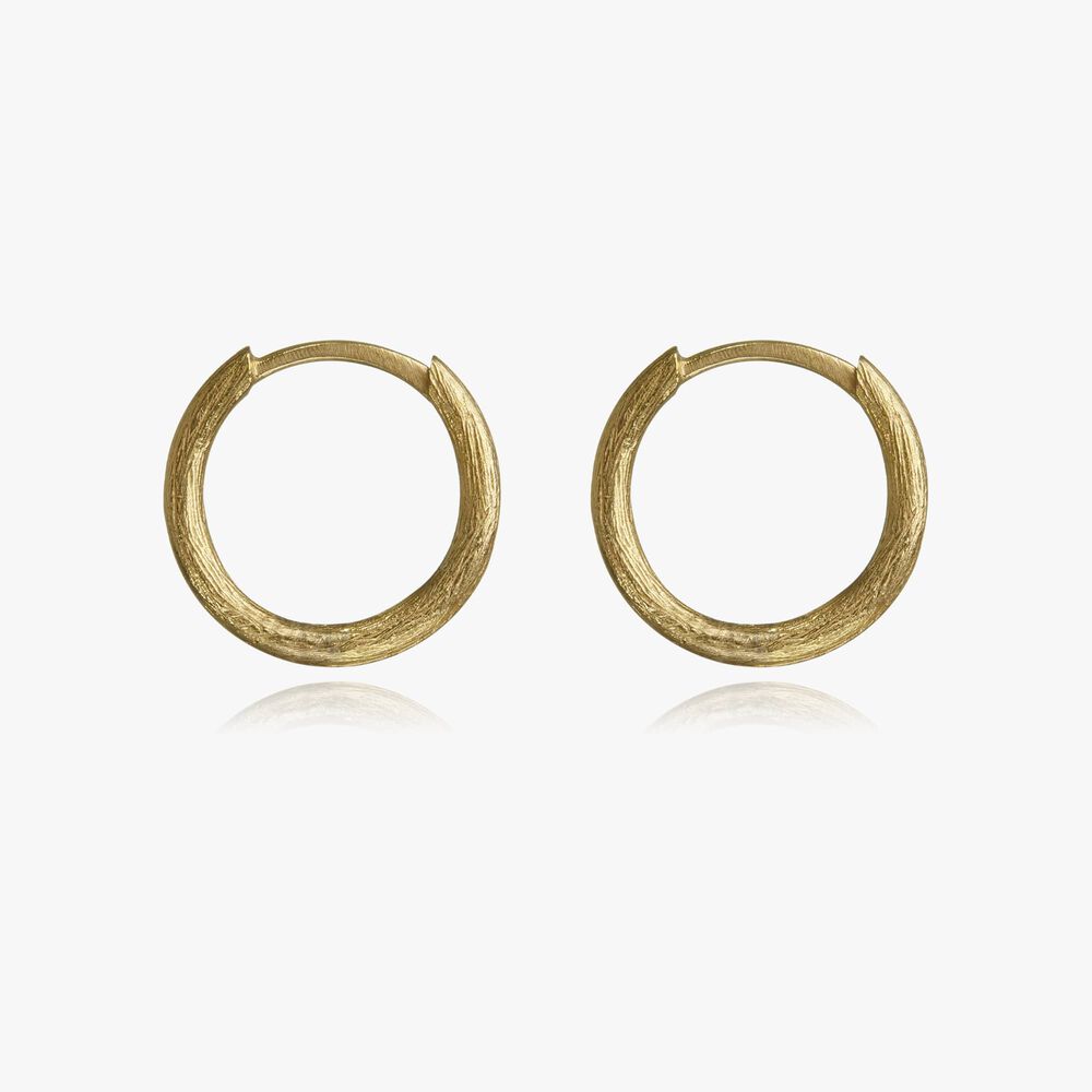 18ct Gold Small Hoop Earrings | Annoushka jewelley