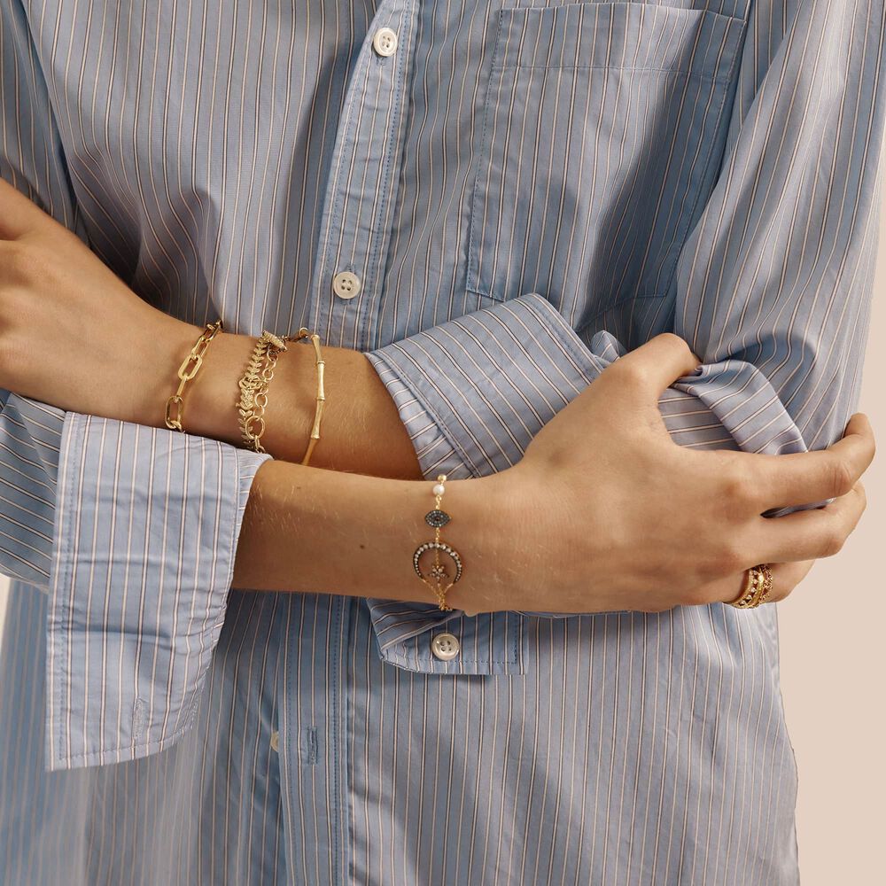18ct Gold & Diamond Charm Bracelet | Annoushka jewelley