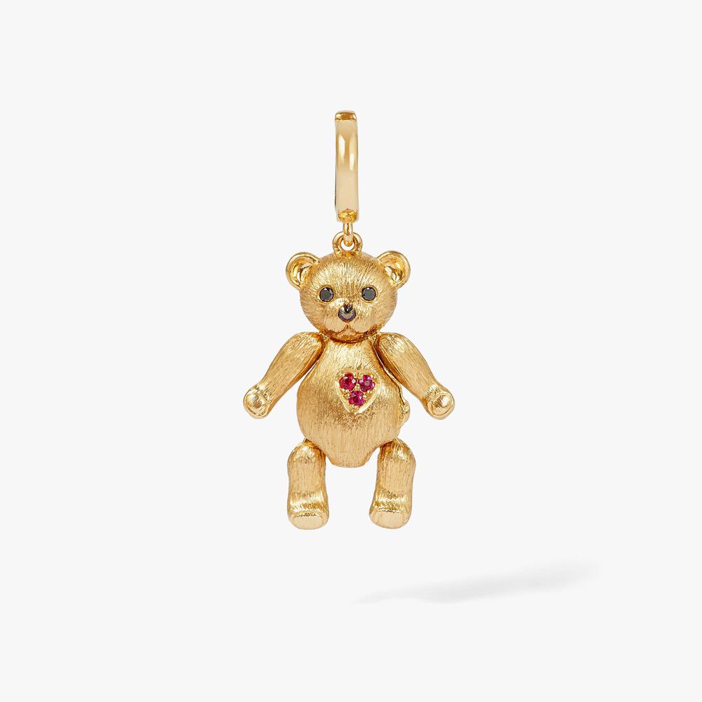 Mythology 18ct Gold Teddy Bear Locket Charm | Annoushka jewelley