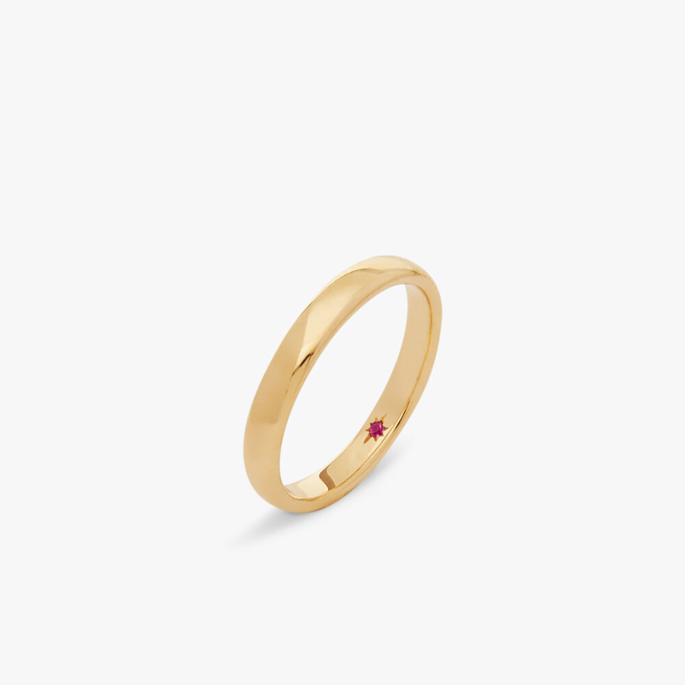 18ct Yellow Gold 3mm Wedding Ring | Annoushka jewelley