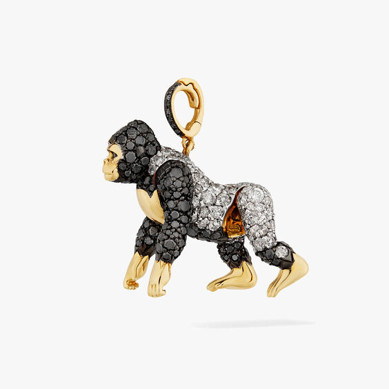 Mythology 18ct Gold African Gorilla Charm 