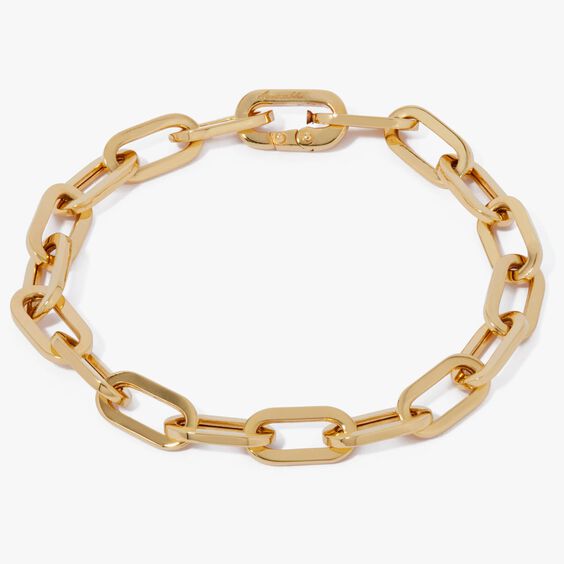 18ct Gold Cable Chain Large Bracelet