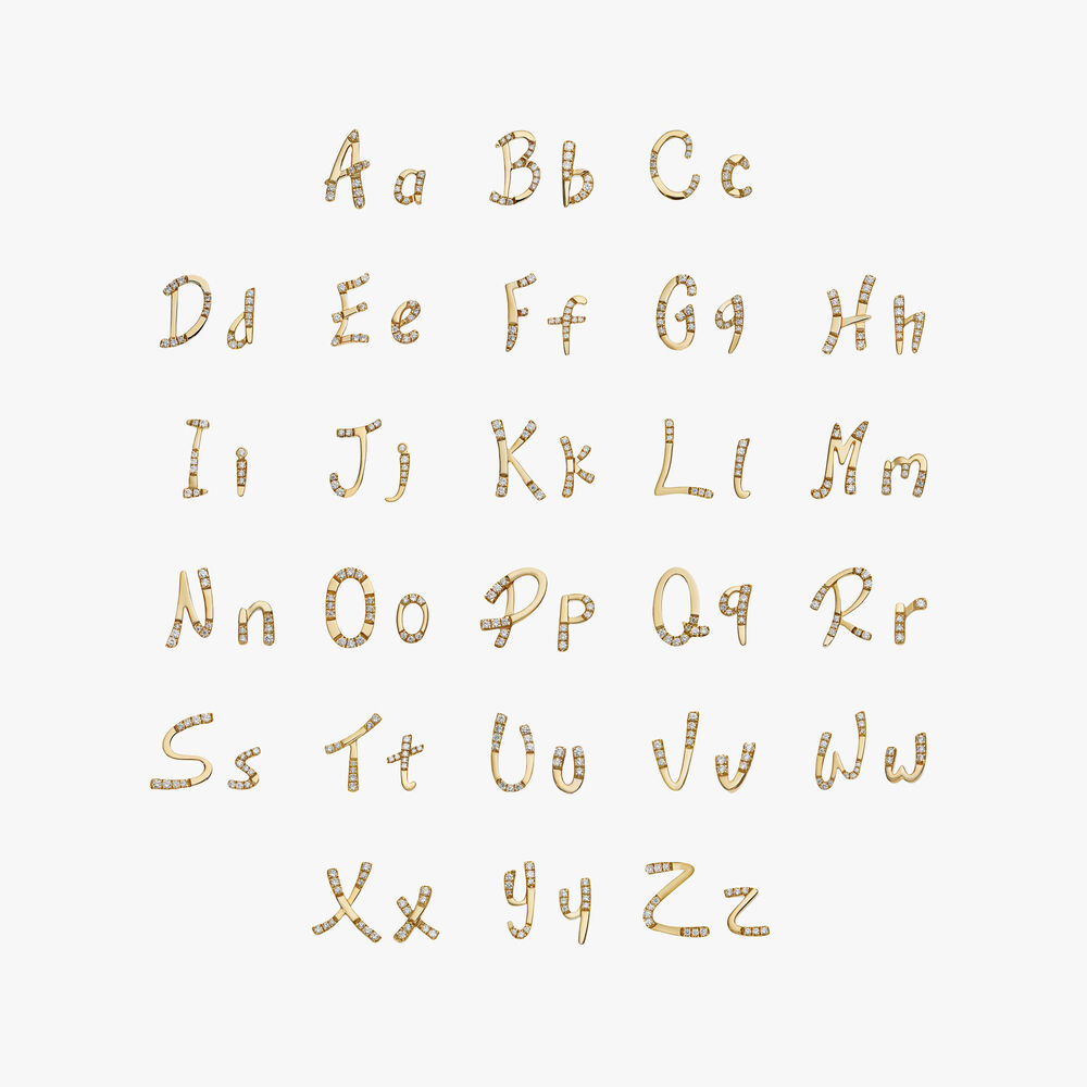 Personalised Gold Chain Letters Necklace | Annoushka jewelley