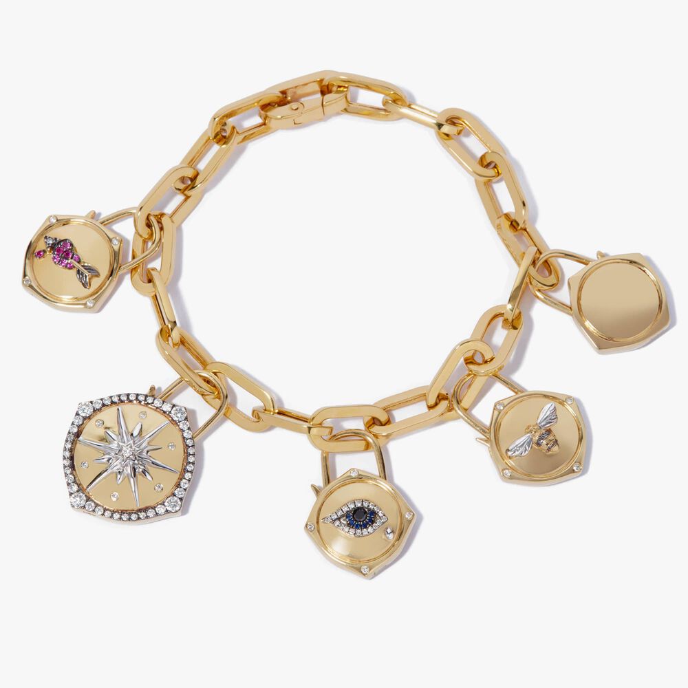 Lovelock 18ct Gold Charm Bracelet | Annoushka jewelley