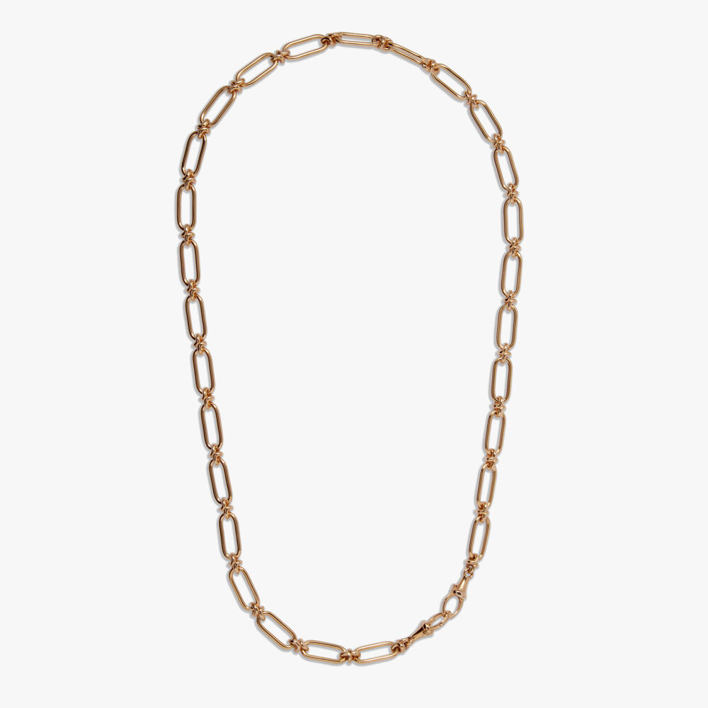 Knuckle 14ct Yellow Gold Bold Link Chain Necklace | Annoushka jewelley