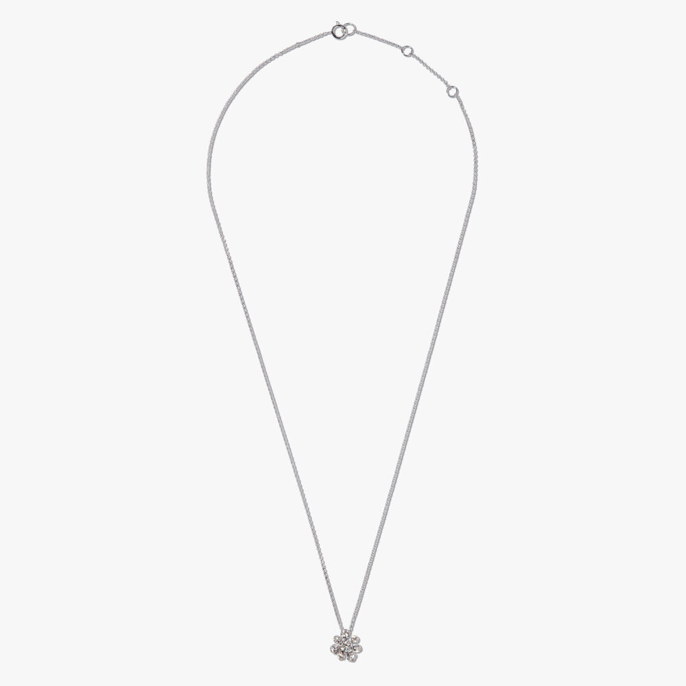 Marguerite 18ct White Gold Diamond Large Necklace | Annoushka jewelley