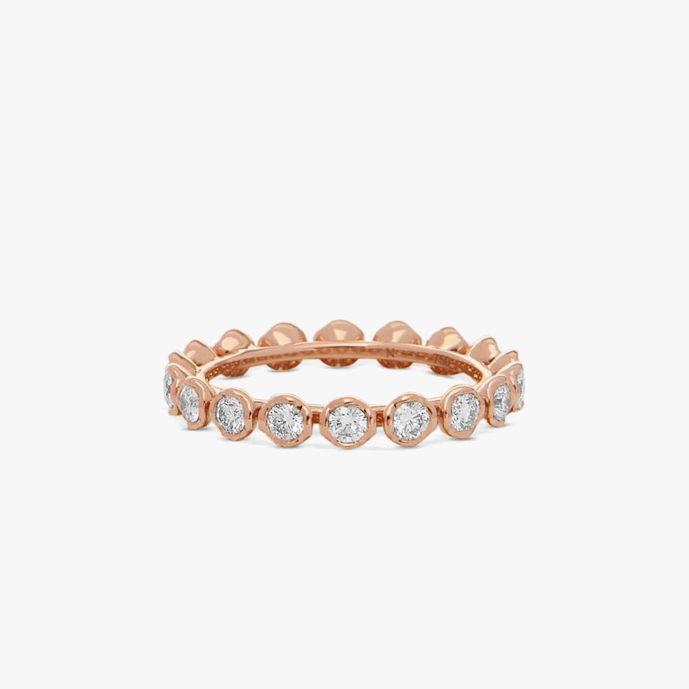 Marguerite 18ct Rose Gold & Diamond Eternity Ring | Annoushka jewelley