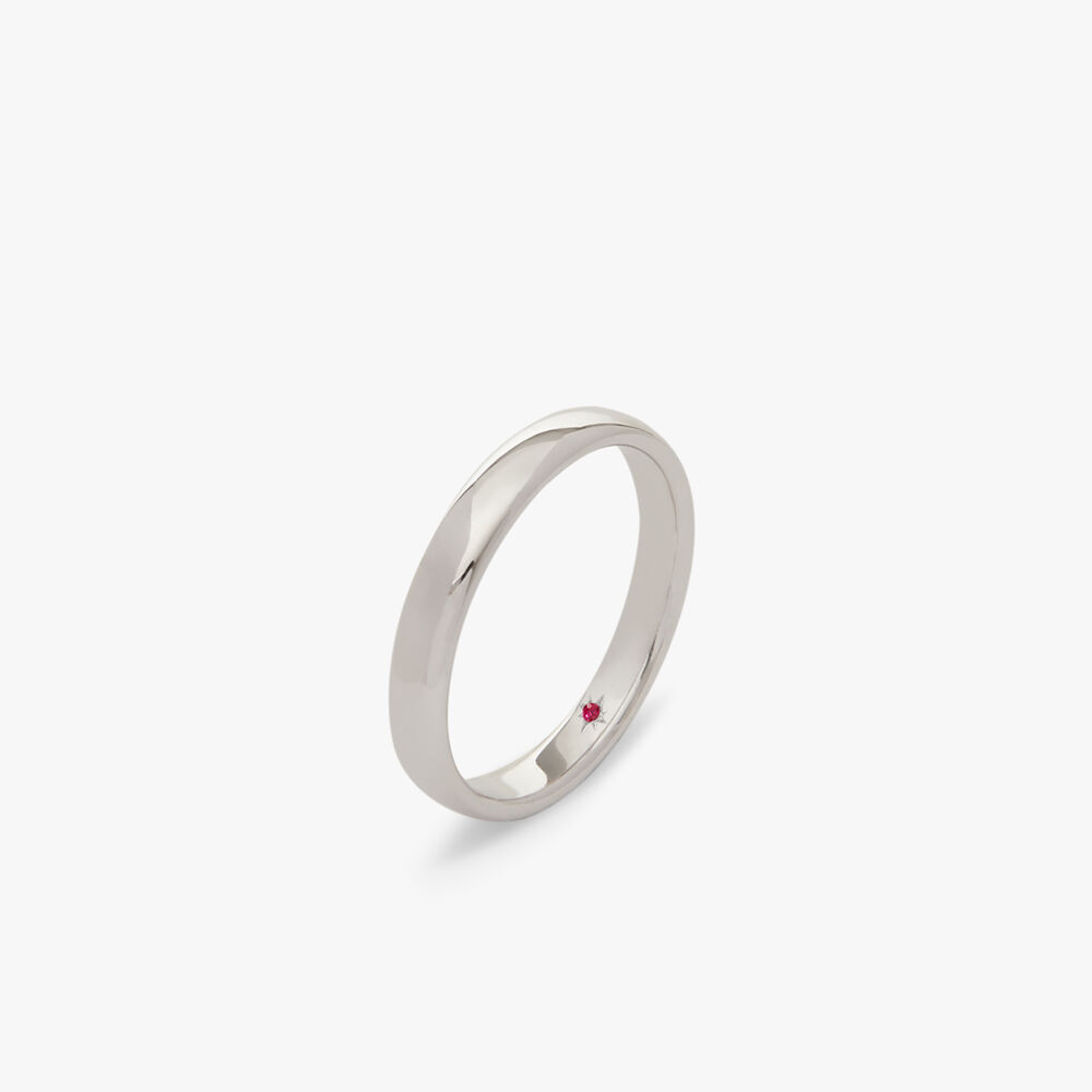 18ct White Gold 3mm Wedding Ring | Annoushka jewelley