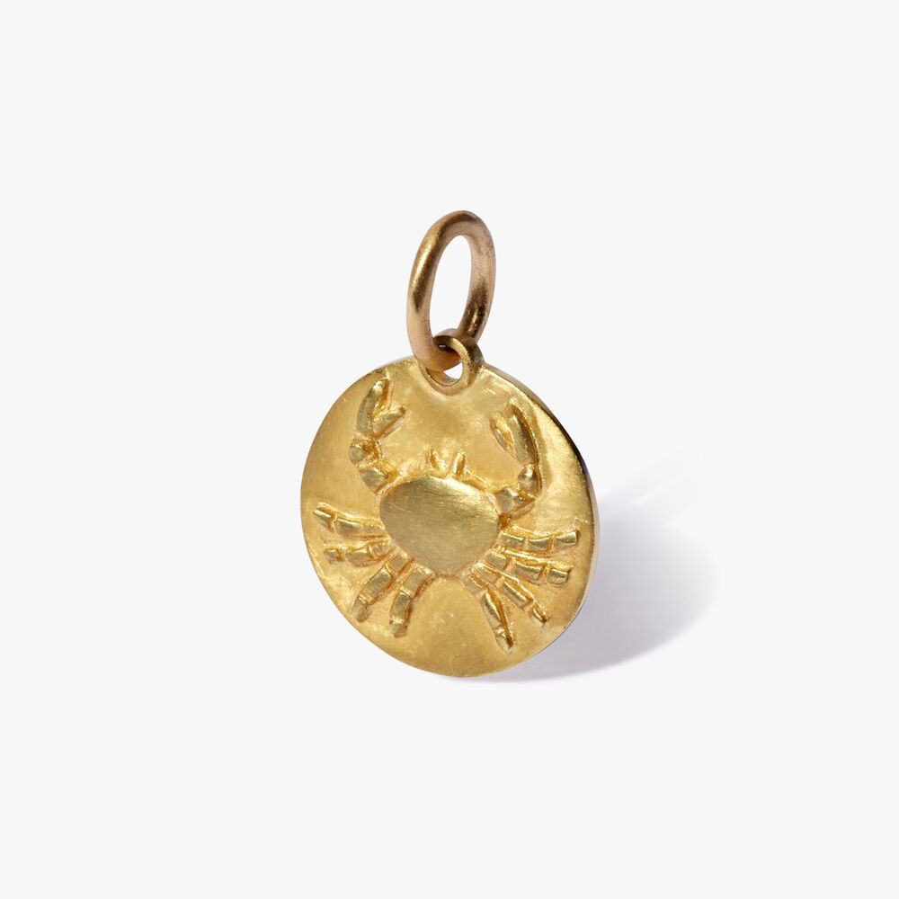 Zodiac 18ct Yellow Gold Cancer Pendant | Annoushka jewelley
