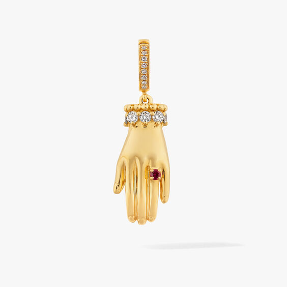 Mythology 18ct Gold & Diamond ‘My Heart in Your Hands’ Charm
