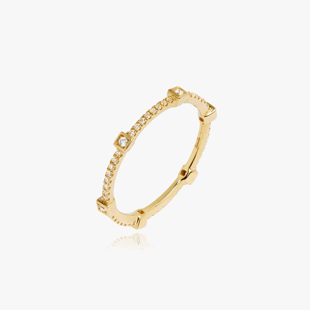 18ct Gold & Diamond Pavilion Eternity Ring | Annoushka jewelley