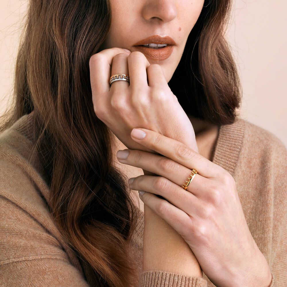 Crown 18ct Yellow Gold Ring | Annoushka jewelley