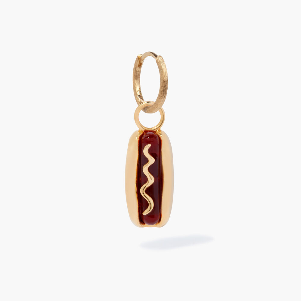 Annoushka x Mr Porter 18ct Yellow Gold Hot Dog Earring | Annoushka jewelley