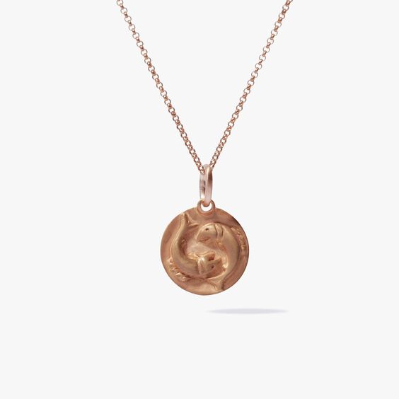 Mythology 18ct Rose Gold Pisces Necklace